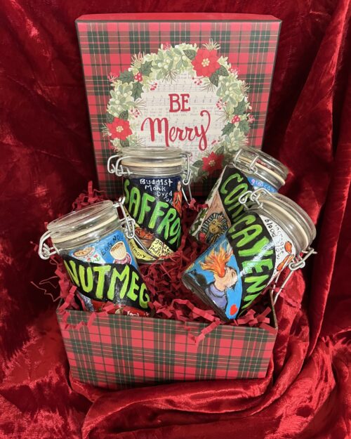 Gift Set of Four Glass Jars